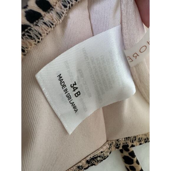 Leopard Print Women’s Swimsuit Bra Size 34B Shade & Shore Underwire Adju… - Picture 8 of 12